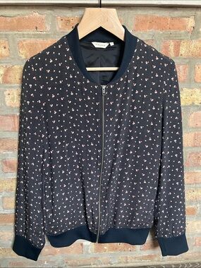 Tylho silk lightweight bomber-style jacket